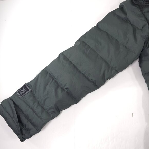 I. SPIEWAK & SONS Warren GRAY Hooded Down Puffer Long Coat Women’s Size LARGE.. - Picture 8 of 16